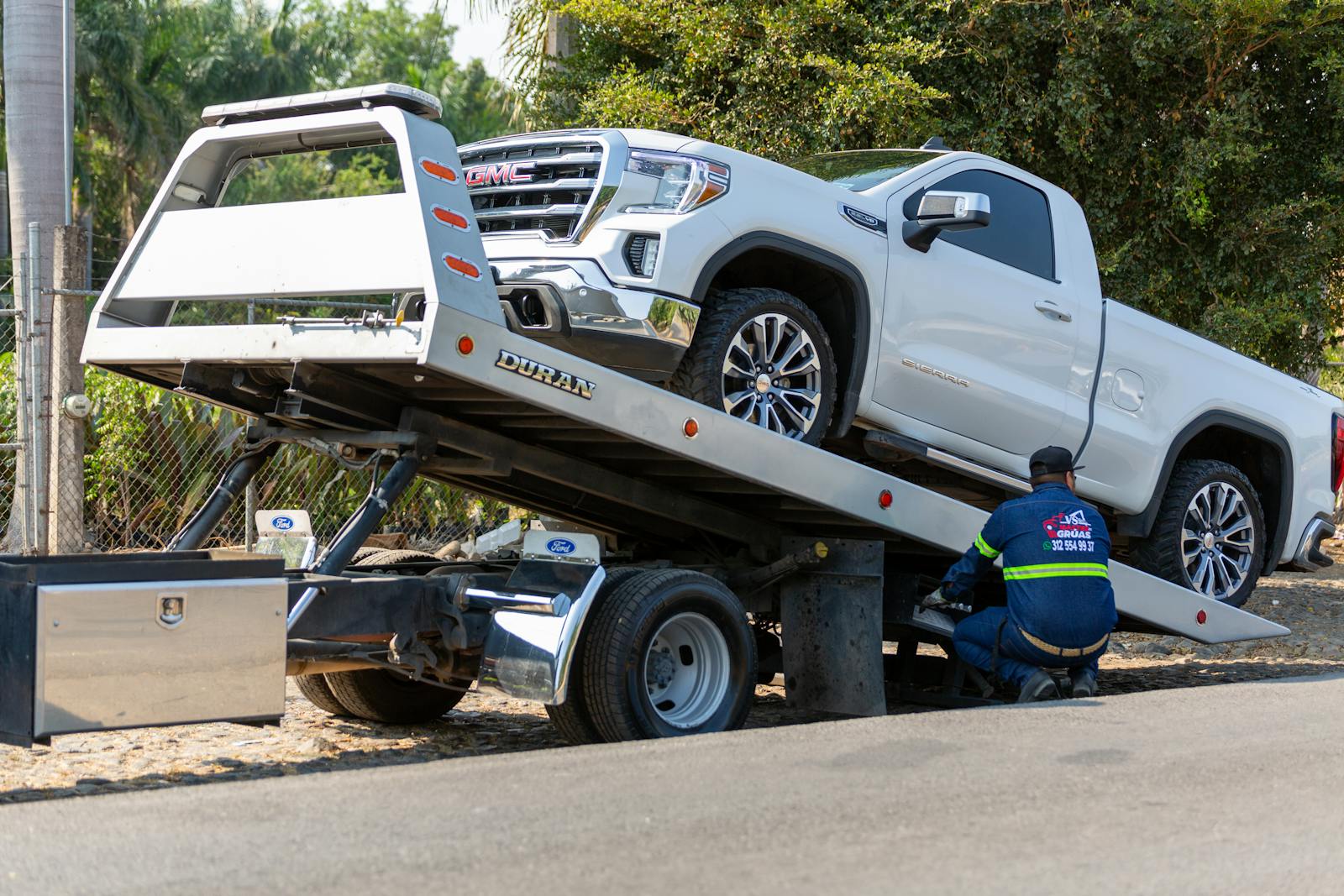 A Car on a Tow Truck